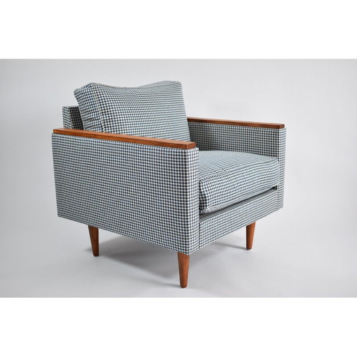 Vintage fauteuil ZWP-8, houndstooth 1970