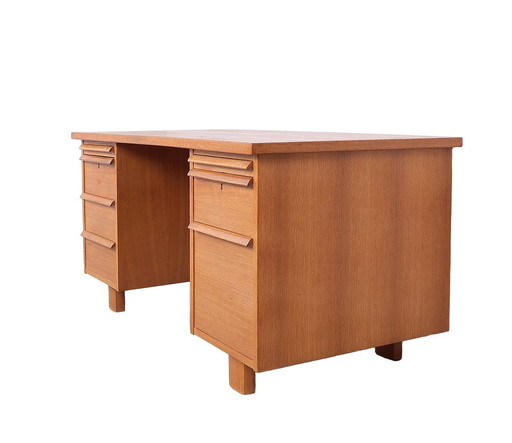 Groot Vintage Houten Bureau, Jaren 60