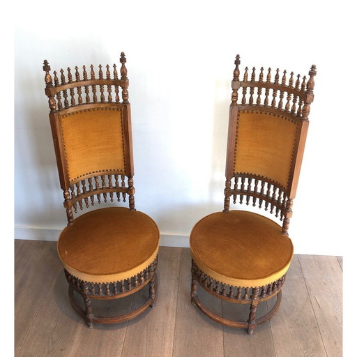 Paar vintage Art and Crafts stoelen, 1900