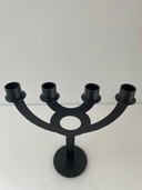 Design Kandelaar Meerarmig Zwart Metaal (24Cm Hoog)