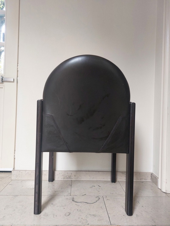 Image 1 of Dark Brown Armchair Bulo Memphis Style