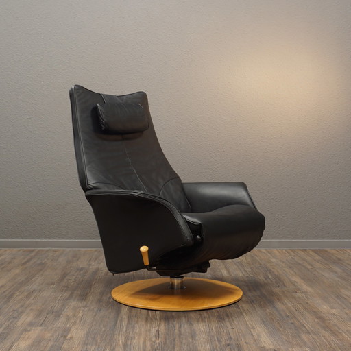 Modi-Skand Leer Fauteuils Vintage