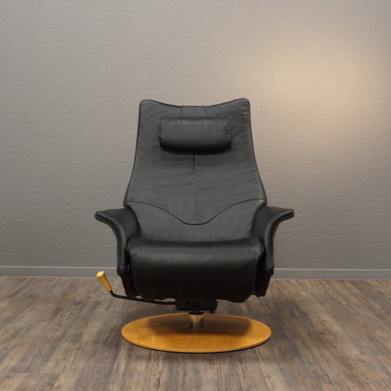 Image 1 of Modi-Skand Leer Fauteuils Vintage