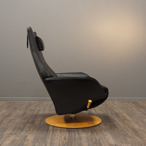 Modi-Skand Leer Fauteuils Vintage