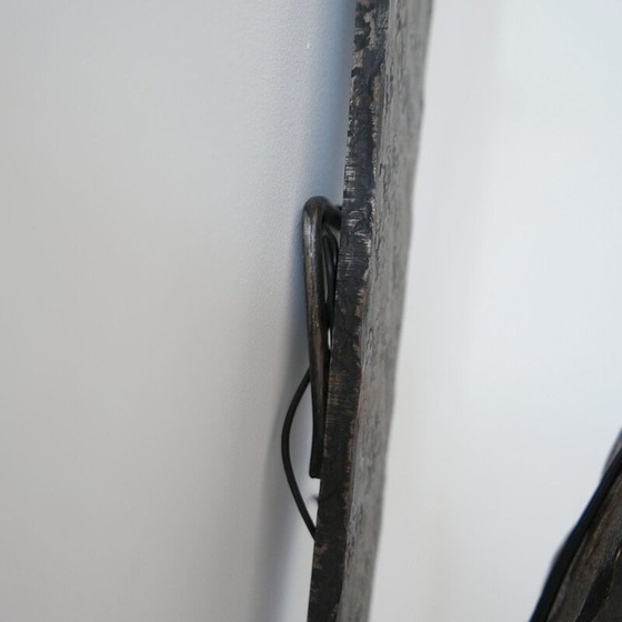 Image 1 of Brutalistische mid-century ijzeren wandlamp, Frankrijk 1950