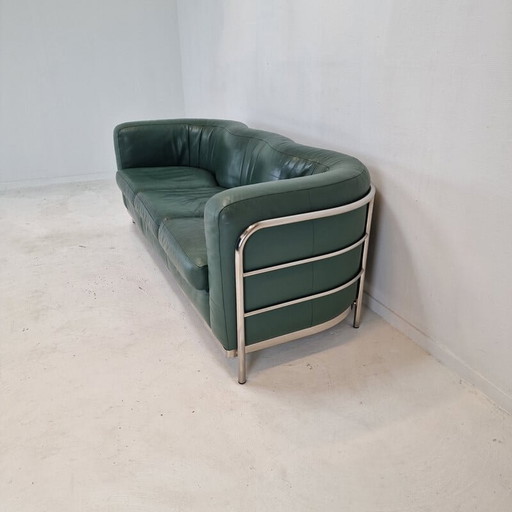 Vintage "Onda" sofa met fauteuil van De Pas, D'Urbino en Lomazzi voor Zanotta, Italië 1985
