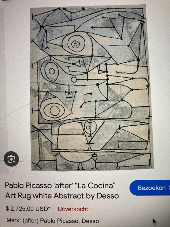 Image 1 of Desso Pablo Picasso La Coccina Tapijt