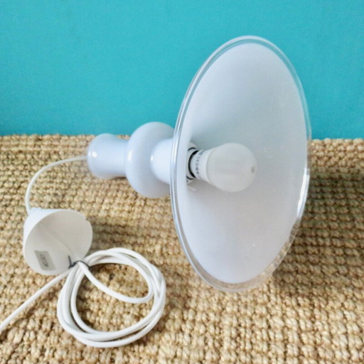 Vintage "Etude" hanglamp in opaline glas van Mickael Bang voor Holmegard, Denemarken 1972