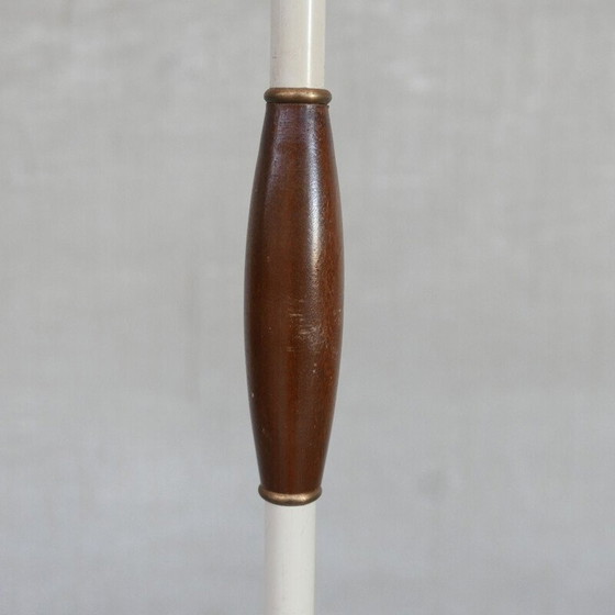 Image 1 of Vintage vloerlamp met glazen kap, Nederland 1960