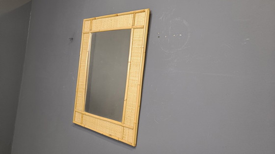 Image 1 of Mid Century Bamboe Spiegel van Dal Vera, 1960