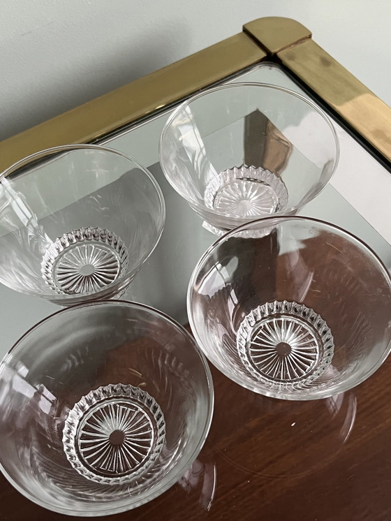 Image 1 of Vintage Reims France glazen schaaltjes voor dessert