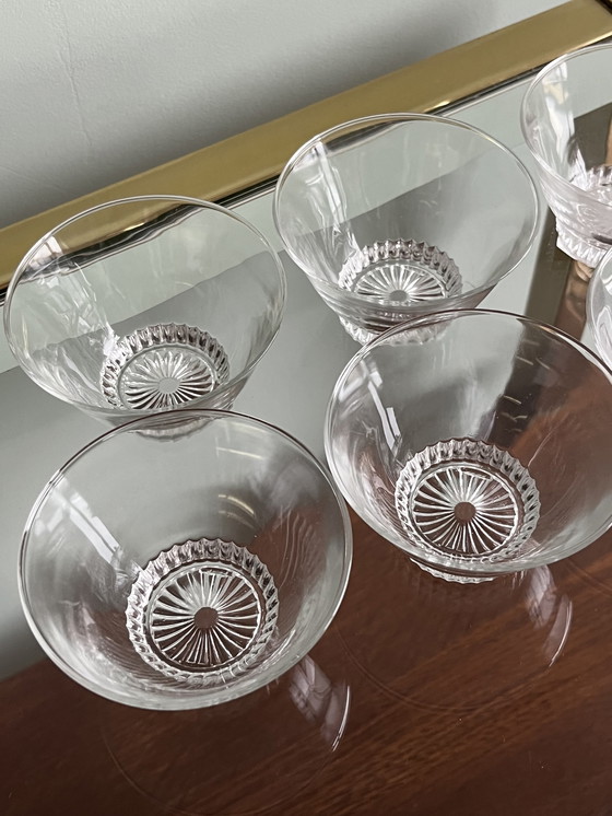 Image 1 of Vintage Reims France glazen schaaltjes voor dessert