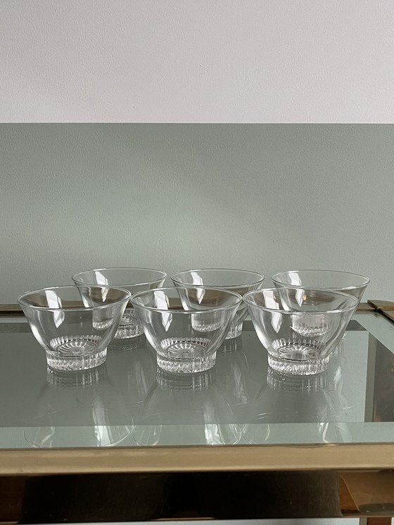 Image 1 of Vintage Reims France glazen schaaltjes voor dessert