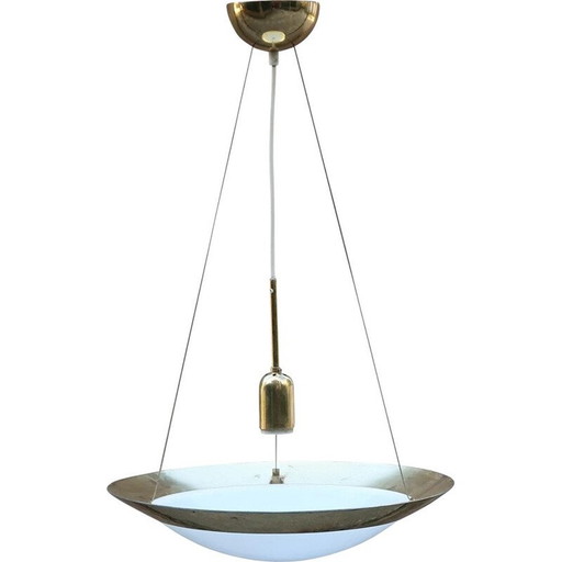 Ufo hanglamp in messing van Sce