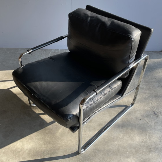 Image 1 of Vintage Leren Club Fauteuil, Moderne Stijl, 1980S