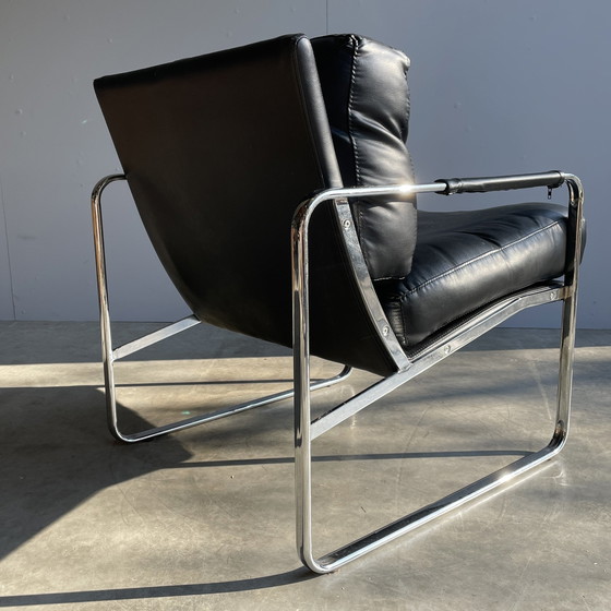 Image 1 of Vintage Leren Club Fauteuil, Moderne Stijl, 1980S