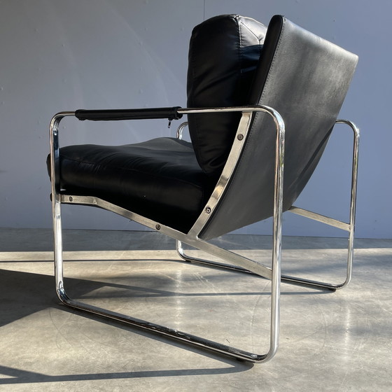 Image 1 of Vintage Leren Club Fauteuil, Moderne Stijl, 1980S