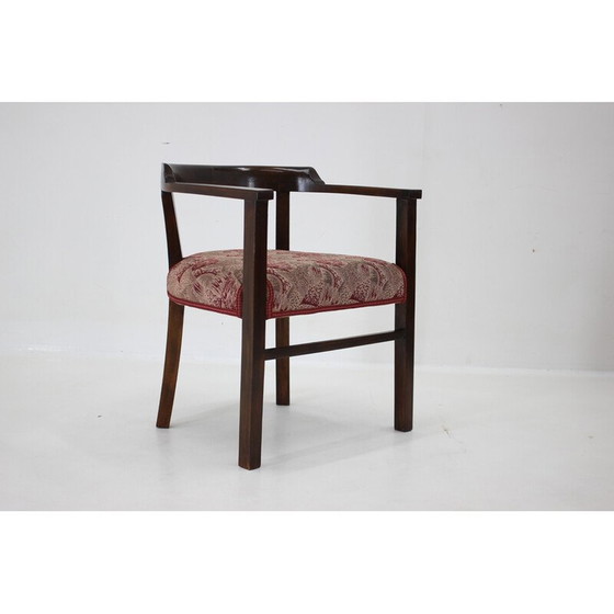 Image 1 of Vintage fauteuil van beukenhout en gebogen hout, Tsjecho-Slowakije 1940
