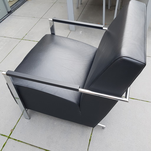 Harvink zwarte fauteuil