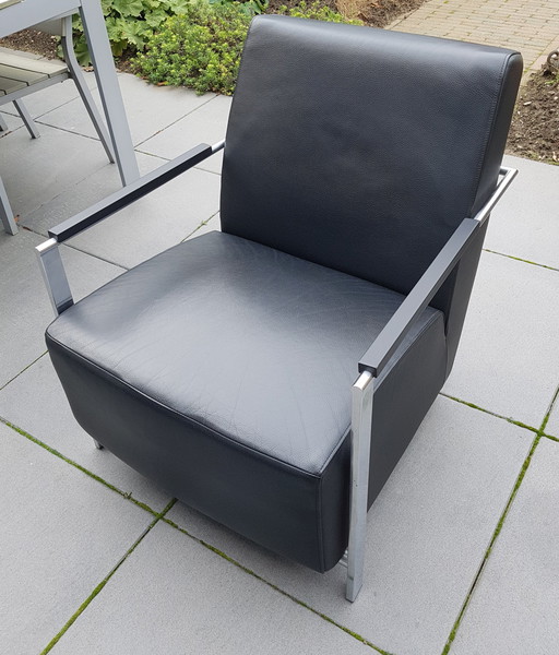 Harvink zwarte fauteuil