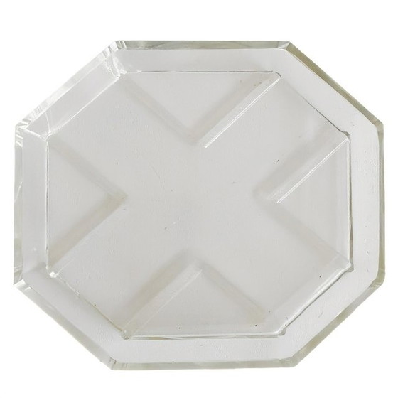 Image 1 of Artdeco parfumflesjes karafjes set kristal met dienblaadje 1920's