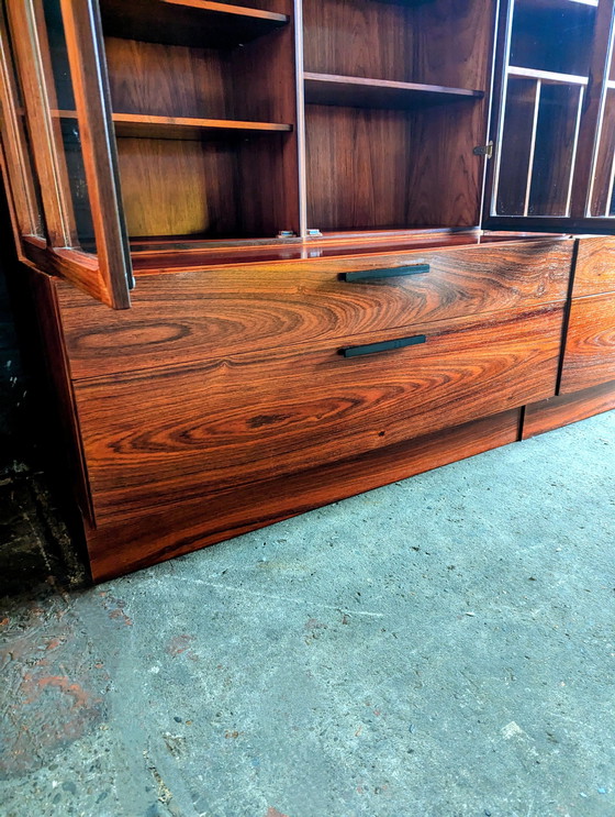 Image 1 of 3X Rosewood Wall Unit - Ib Kofod-Larsen For Faarup Møbelfabrik 