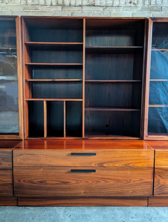 Image 1 of 3X Rosewood Wall Unit - Ib Kofod-Larsen For Faarup Møbelfabrik 