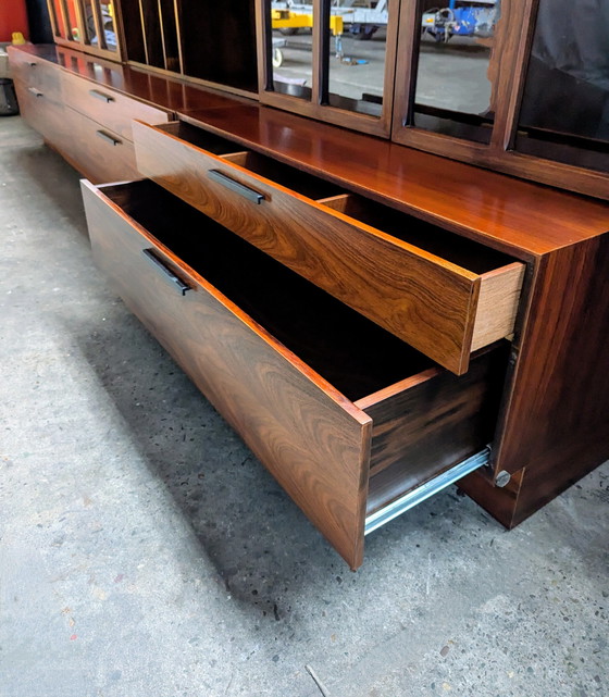 Image 1 of 3X Rosewood Wall Unit - Ib Kofod-Larsen For Faarup Møbelfabrik 