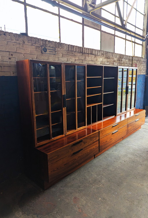 3X Rosewood Wall Unit - Ib Kofod-Larsen For Faarup Møbelfabrik 