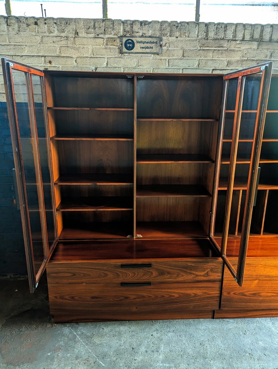 Image 1 of 3X Rosewood Wall Unit - Ib Kofod-Larsen For Faarup Møbelfabrik 