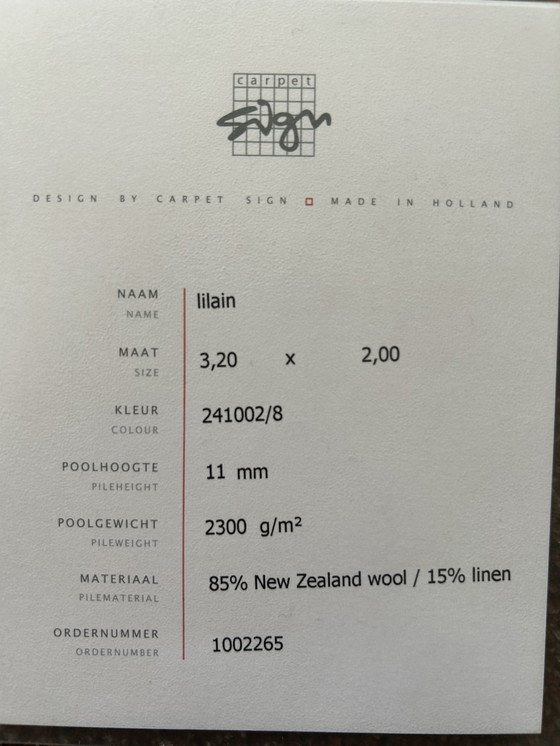 Image 1 of 1x Rug Carpet Sign (Nu CS Rugs) Lilain
