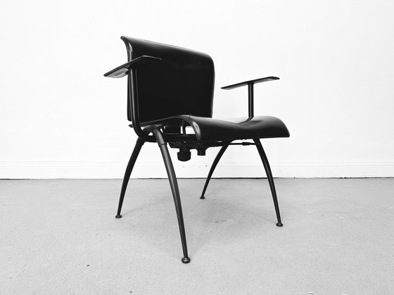 Image 1 of 1/10 Fasem Postmoderne Leren Conferentiestoelen Bureaustoel Bureau 70