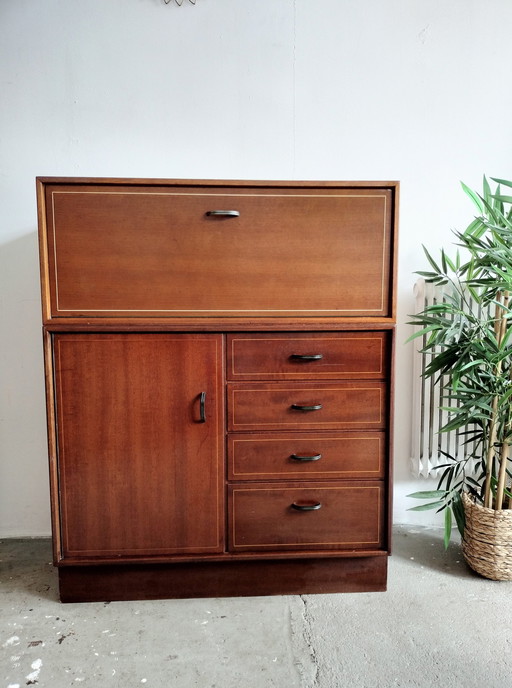 Vintage Formule By Kempkes Highboard Secretaire Kastje 