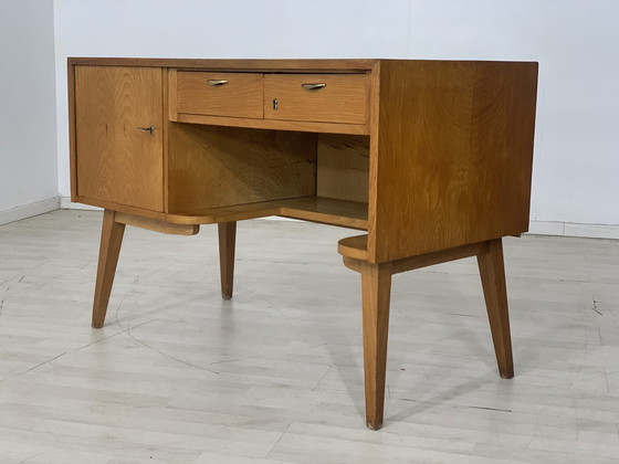 Image 1 of Mid Century bureau kaptafel vintage bureau