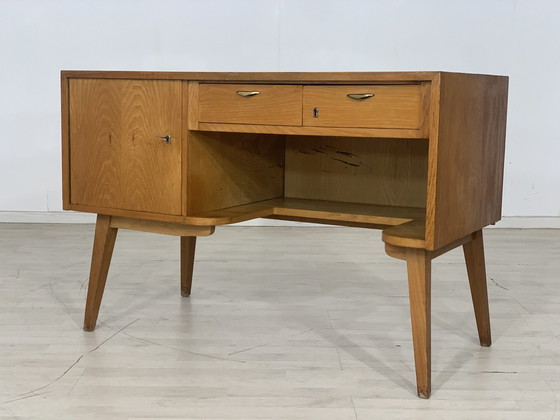 Image 1 of Mid Century bureau kaptafel vintage bureau