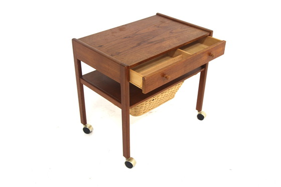 Image 1 of  Scandinavische Teak en Rotan Werker, Zweden, 1960