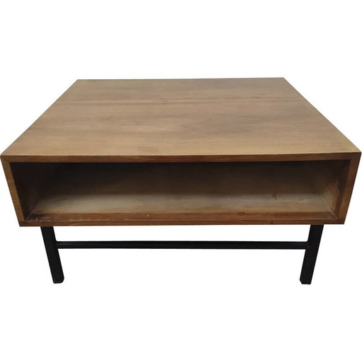 Vintage walnoten salontafel, 1960