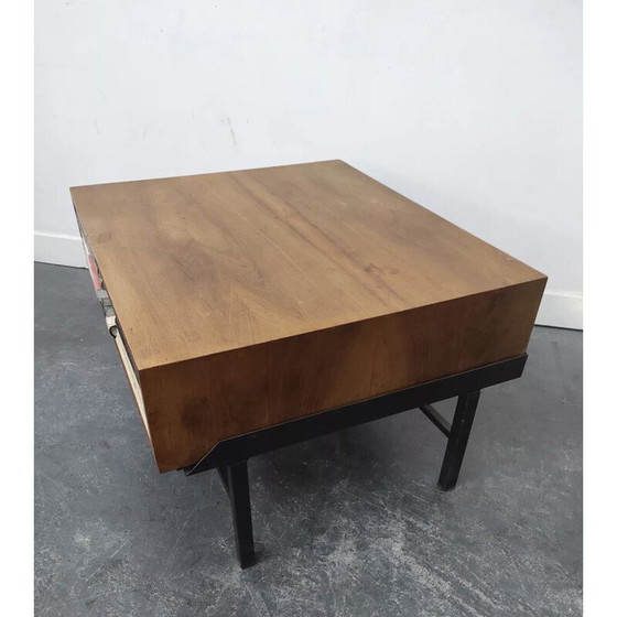 Image 1 of Vintage walnoten salontafel, 1960