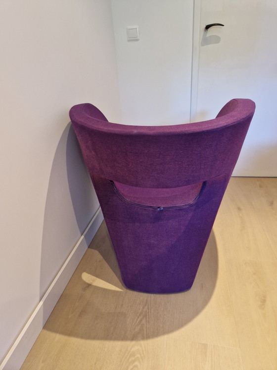 Image 1 of 2x Moroso fauteuil Victoria and Albert paars