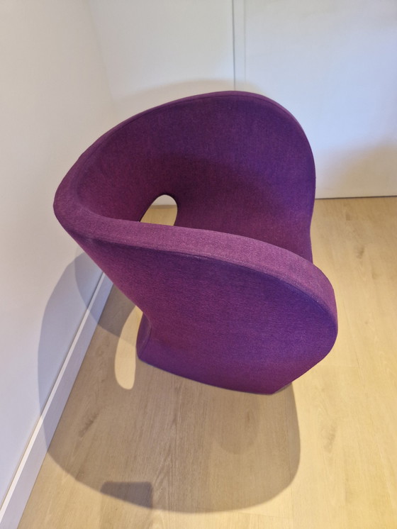 Image 1 of 2x Moroso fauteuil Victoria and Albert paars