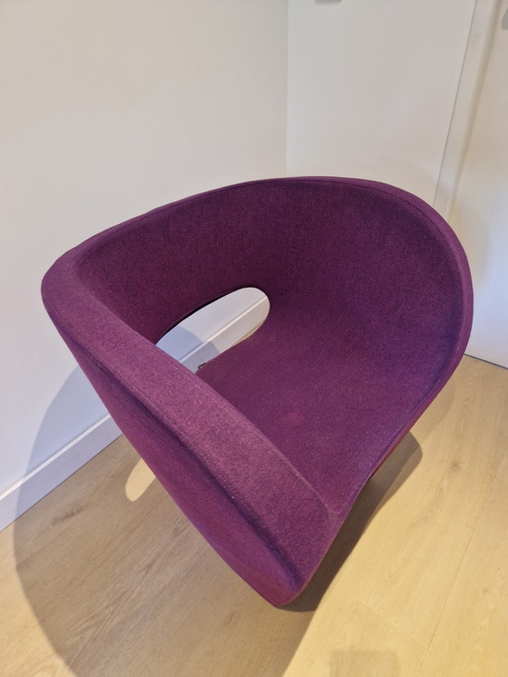 Image 1 of 2x Moroso fauteuil Victoria and Albert paars