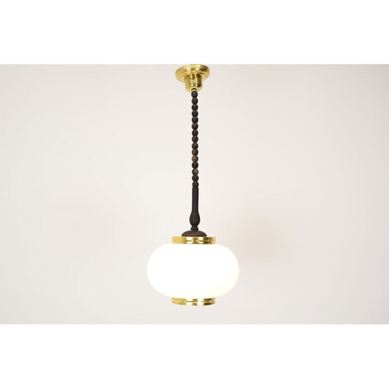 Image 1 of Vintage messing hanglamp van Polam-Bielsko, jaren 1970
