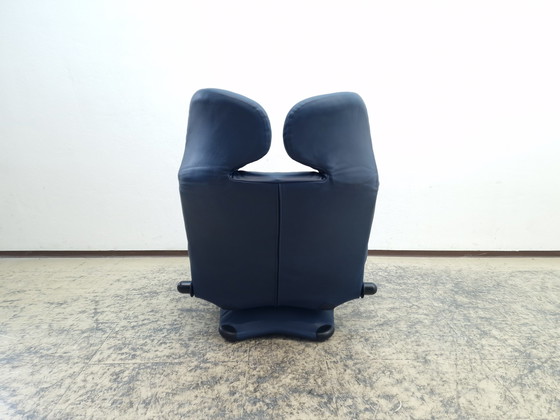 Image 1 of Cassina Wink Chair design leren fauteuil loungestoel relaxfauteuil