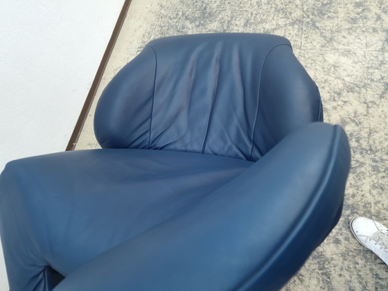 Image 1 of Cassina Wink Chair design leren fauteuil loungestoel relaxfauteuil