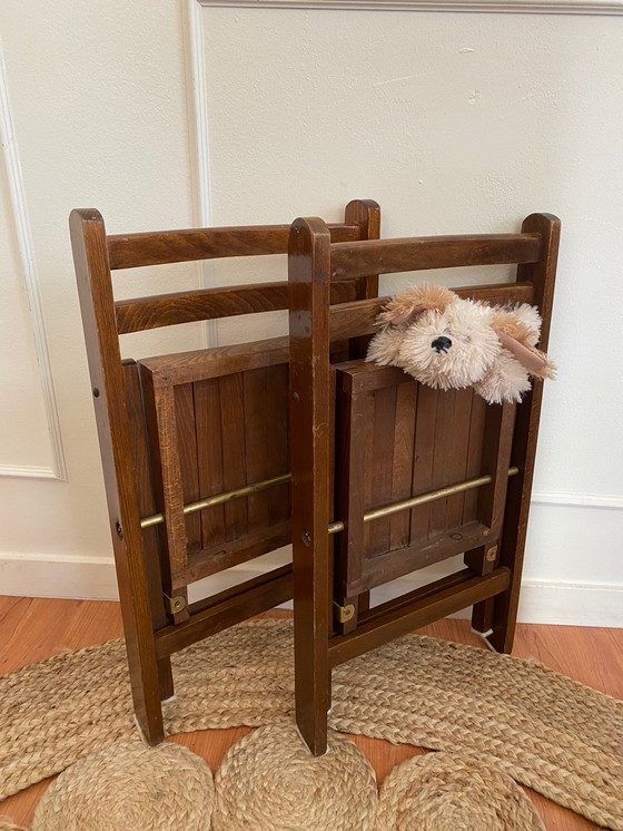 Image 1 of 2x Vintage torck kinder  klapstoelen