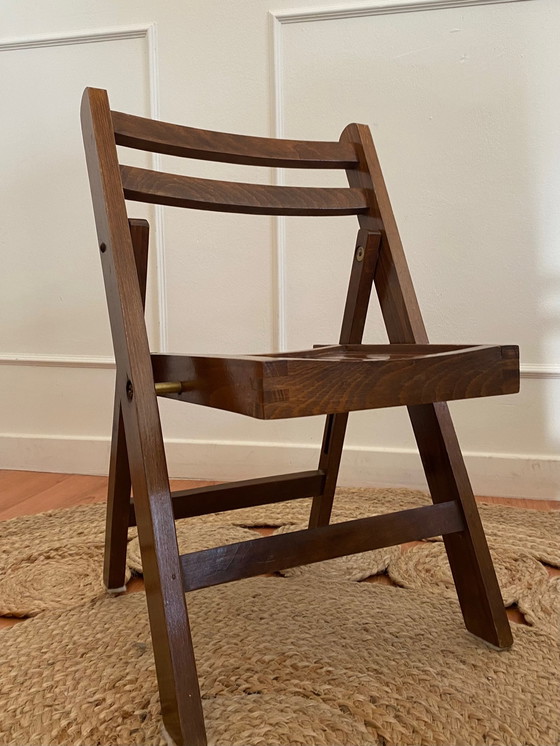 Image 1 of 2x Vintage torck kinder  klapstoelen