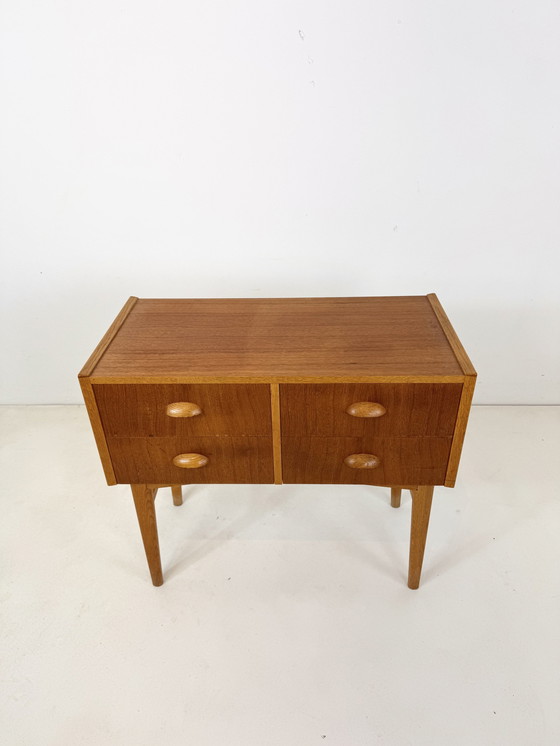 Image 1 of Vintage Teak Nachtkastje / Bijzetkastje