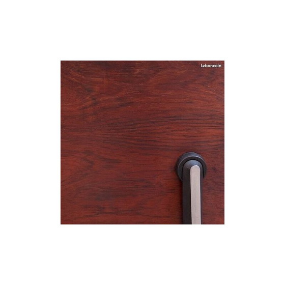 Image 1 of Vintage rozenhouten lounge stoel met voetenbankje van Charles en Ray Eames voor Herman Miller, 1970