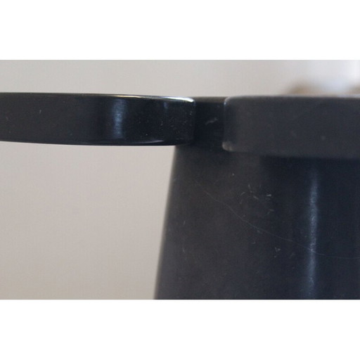 Vintage zwart marmeren salontafel