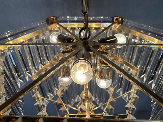 Image 1 of Vintage Xl Bakalowits & Sohne Hexagon Kroonluchter
